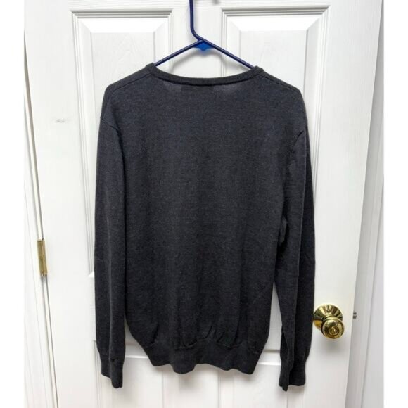 Polo Golf Ralph Lauren Gray Sweater, 100% Merino Wool, Men's Size XL - Picture 4 of 5